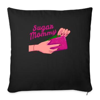 Sugar Mommy Momma Mama présente Toyboy - Housse de coussin décorative 45 x 45 cm - noir - Devant