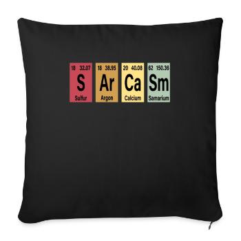 Chemistry Chemist Sarcasm Sarcasm Periodic Table - Sofa pillowcase 17,3'' x 17,3'' (45 x 45 cm) - black - Front
