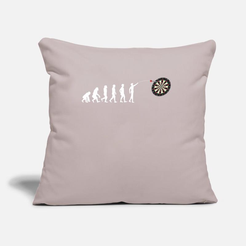 Dart Evolution Design for a Darts Player Sofa pillowcase 17,3'' x 17,3'' (45 x 45 cm)
