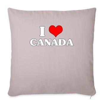 I Love Canada Anime Meme Gift - Sofa pillowcase 17,3'' x 17,3'' (45 x 45 cm) - light taupe - Front
