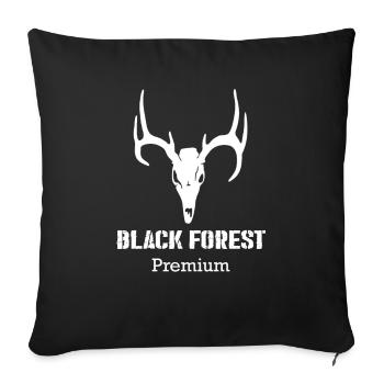 Black Forest Premium - Sofa pillowcase 17,3'' x 17,3'' (45 x 45 cm) - black - Front