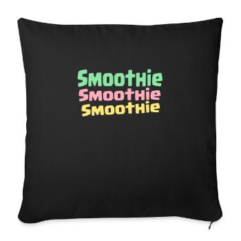 Smoothie Fruits Drink Beverage Healthy Fruits Vegetables - Sofa pillowcase 17,3'' x 17,3'' (45 x 45 cm) - black - Front
