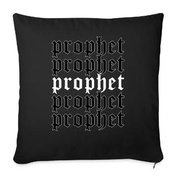 Prophète Grunge Aesthetic Sad Eboy Egirl cadeau - Housse de coussin décorative 45 x 45 cm - noir - Devant