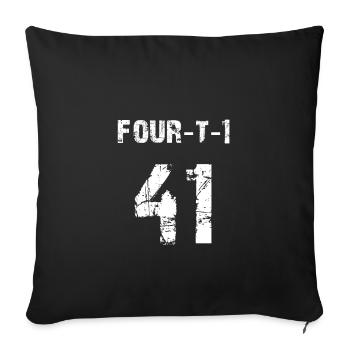 41st sports fan or 41st birthday jersey gift - Sofa pillowcase 17,3'' x 17,3'' (45 x 45 cm) - black - Front