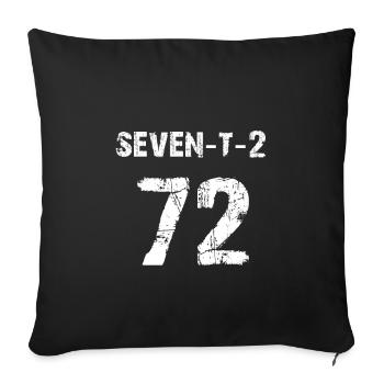 72 sports fan or 72nd birthday jersey 1972 - Sofa pillowcase 17,3'' x 17,3'' (45 x 45 cm) - black - Front