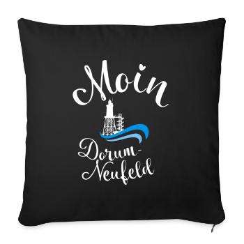 Moin Dorum-Neufeld Vacation Wurster Côte de la mer du Nord - Housse de coussin décorative 45 x 45 cm - noir - Devant
