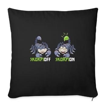 Scorpion Insect Scorpion Scorpion - Sofa pillowcase 17,3'' x 17,3'' (45 x 45 cm) - black - Front