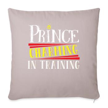 Prince charmant dans la formation Crown King - Housse de coussin décorative 45 x 45 cm - taupe clair - Devant