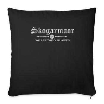 Parias Vikings - Skogarmaor - Housse de coussin décorative 45 x 45 cm - noir - Devant
