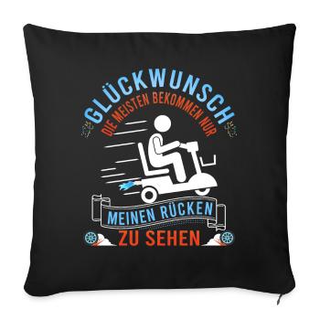 Seniorenmobil Altenheim Senioren Spruch Cooler Opa - Sofakissenbezug 45 x 45 cm - Schwarz - Vorne