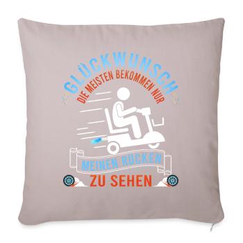 Seniorenmobil Altenheim Senioren Spruch Cooler Opa - Sofakissenbezug 45 x 45 cm - helles Taupe - Vorne