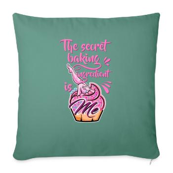 Baking as a passion baker or hobby baker - Sofa pillowcase 17,3'' x 17,3'' (45 x 45 cm) - cypress green - Front