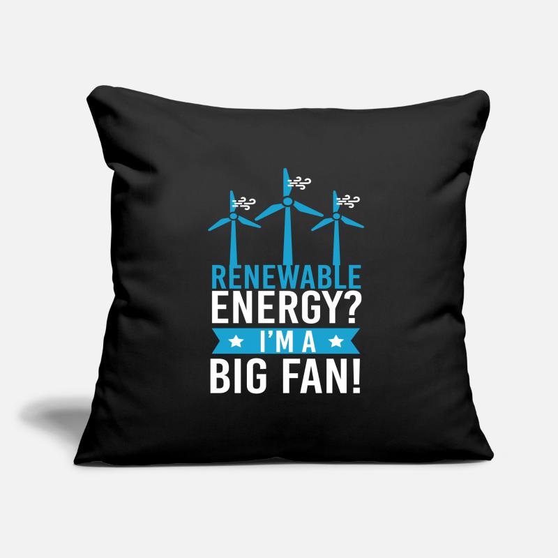 Renewable Energy? Windkraft Windenergie Sofakissenbezug 45 x 45 cm