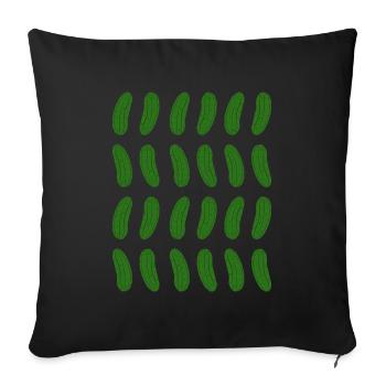 Pickles Costume Cucumber Pickle - Sofa pillowcase 17,3'' x 17,3'' (45 x 45 cm) - black - Front