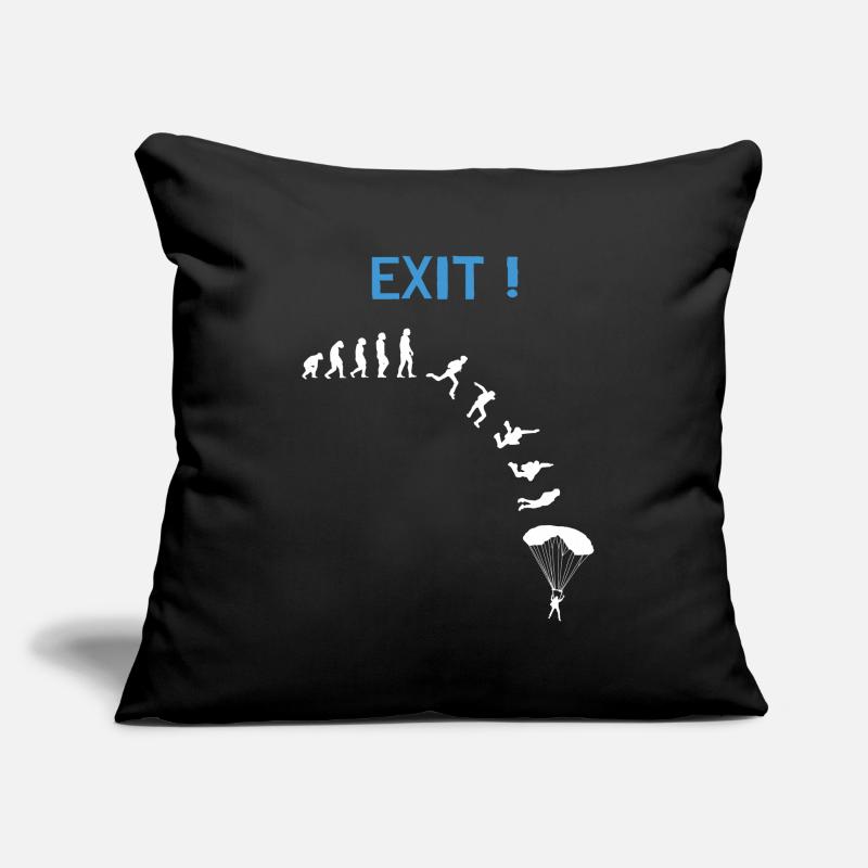 Skydiver Evolution Fallschirmspringer Sofakissenbezug 45 x 45 cm