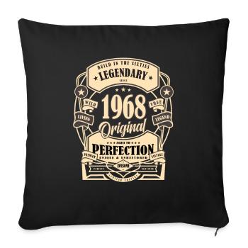 1968 Birthday Gift Myth Legend Original - Sofa pillowcase 17,3'' x 17,3'' (45 x 45 cm) - black - Front