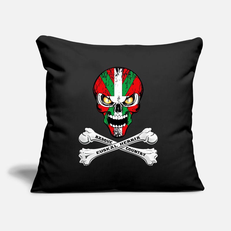 Basque skull Sofa pillowcase 17,3'' x 17,3'' (45 x 45 cm)