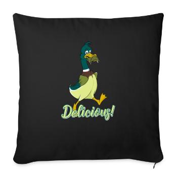 Delicious Snails - Laufenten - Sofa pillowcase 17,3'' x 17,3'' (45 x 45 cm) - black - Front