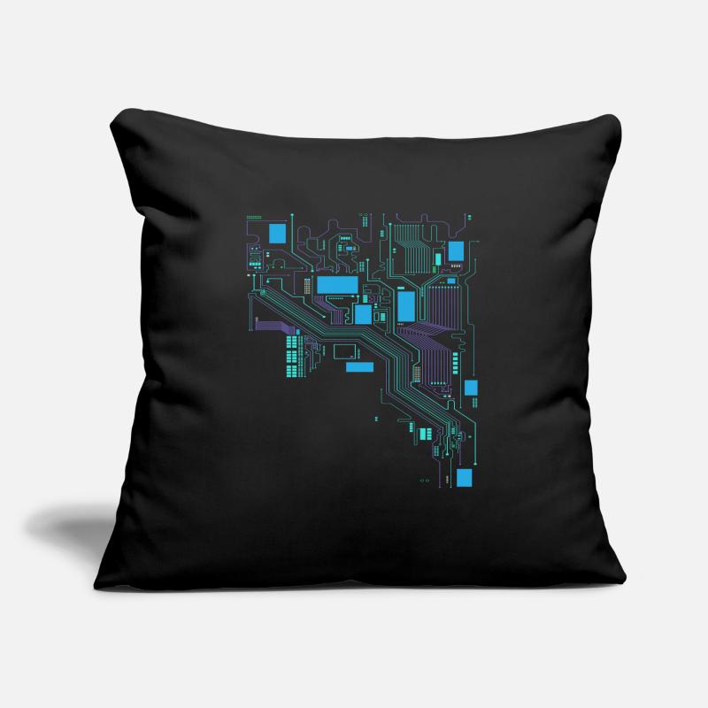 Computer Cpu Computer Scientist Hacker Sofa pillowcase 17,3'' x 17,3'' (45 x 45 cm)