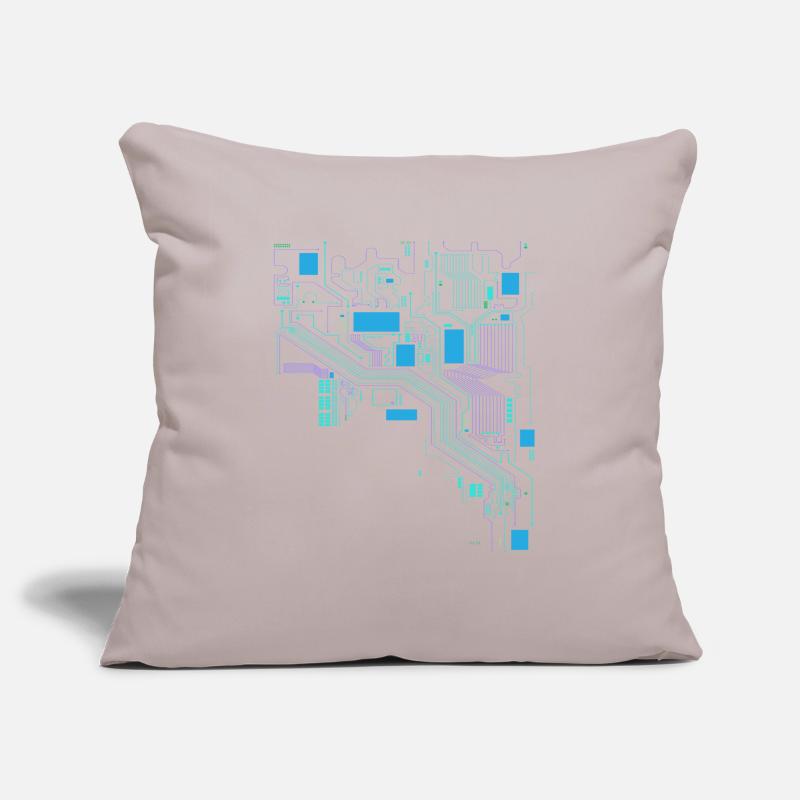 Computer Cpu Computer Scientist Hacker Sofa pillowcase 17,3'' x 17,3'' (45 x 45 cm)