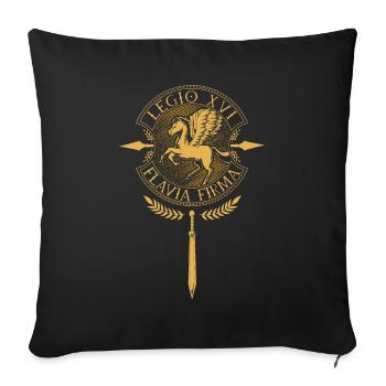 Legio XVI Flavia Firma - Römische Legion - Sofakissenbezug 45 x 45 cm - Schwarz - Vorne