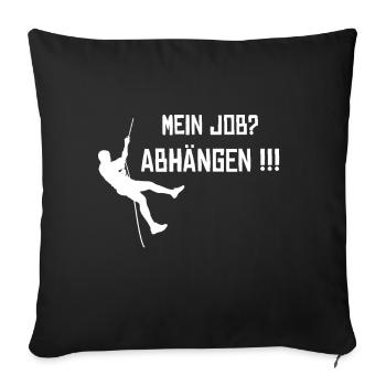 Industriekletterer Job Gebäudereiniger - Sofakissenbezug 45 x 45 cm - Schwarz - Vorne