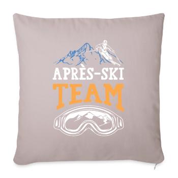 Après Ski Team - Sofa pillowcase 17,3'' x 17,3'' (45 x 45 cm) - light taupe - Front