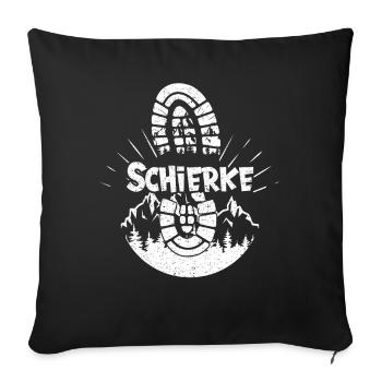 Schierke Skifahren Berg Wandern im Harz - Sofakissenbezug 45 x 45 cm - Schwarz - Vorne