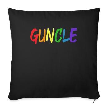 Guncle Uncle - Sofa pillowcase 17,3'' x 17,3'' (45 x 45 cm) - black - Front