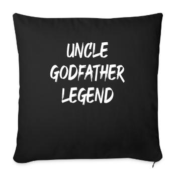 Uncle Godfather Legend - Sofakissenbezug 45 x 45 cm - Schwarz - Vorne