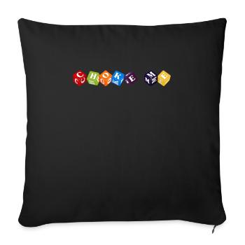 Kidcore Aesthetic Choke Me Cube 80s 90s Retro - Sofa pillowcase 17,3'' x 17,3'' (45 x 45 cm) - black - Front