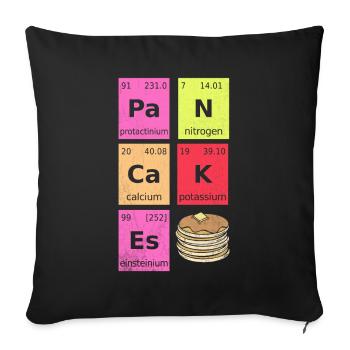 Chemiker Wissenschaftler Perioden System Pancakes - Sofakissenbezug 45 x 45 cm - Schwarz - Vorne