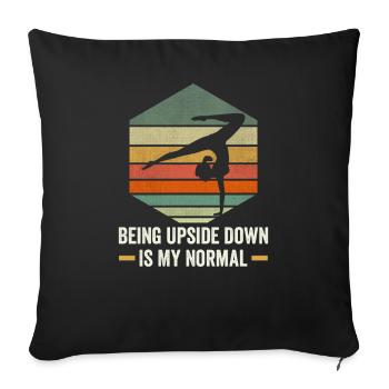 Gymnastics Gymnastics Trainer Sports Gymnastics Team - Sofa pillowcase 17,3'' x 17,3'' (45 x 45 cm) - black - Front