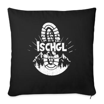 Ischgl Skiing Tyrol Snowboarding Austria - Sofa pillowcase 17,3'' x 17,3'' (45 x 45 cm) - black - Front