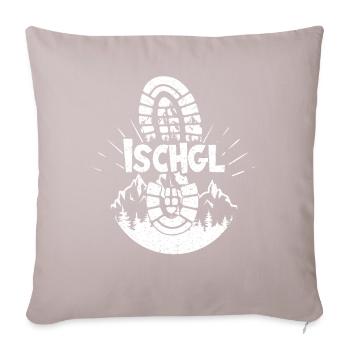Ischgl Ski Tyrol Snowboard Autriche - Housse de coussin décorative 45 x 45 cm - taupe clair - Devant