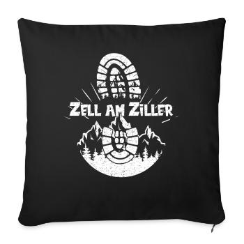 Zell am Ziller Austria Tyrol Holidays - Sofa pillowcase 17,3'' x 17,3'' (45 x 45 cm) - black - Front