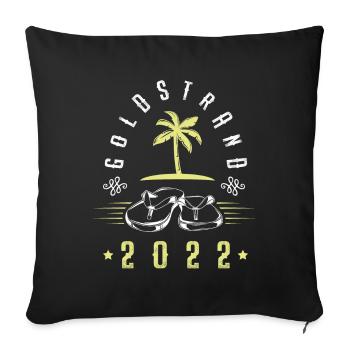 Golden Sands 2022 - Sofa pillowcase 17,3'' x 17,3'' (45 x 45 cm) - black - Front