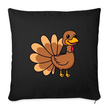 Truthan Comic Animal - Sofa pillowcase 17,3'' x 17,3'' (45 x 45 cm) - black - Front