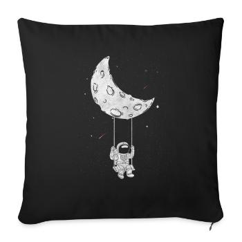Astronaute Moon Swing Spacecore Esthétique Gesche - Housse de coussin décorative 45 x 45 cm - noir - Devant