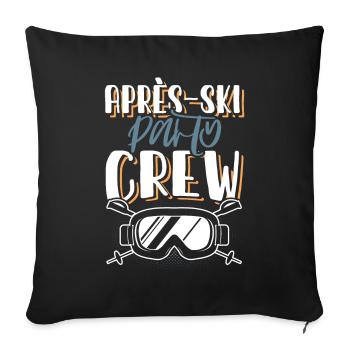 Apres Ski Crew - Sofakissenbezug 45 x 45 cm - Schwarz - Vorne