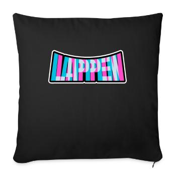 Lappen Repeat Festival EDM Musik - Sofakissenbezug 45 x 45 cm - Schwarz - Vorne