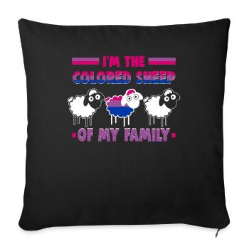 Bisexell Transgender Pride Day LGBT - Housse de coussin décorative 45 x 45 cm - noir - Devant