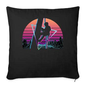 Arborist Vaporwave Aesthetic Retro - Sofakissenbezug 45 x 45 cm - Schwarz - Vorne