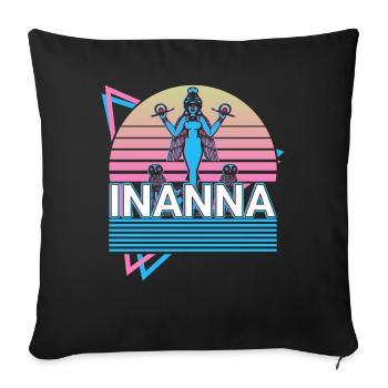 Inanna Ancient Goddess Sumerian Mythology Geschen - Sofa pillowcase 17,3'' x 17,3'' (45 x 45 cm) - black - Front