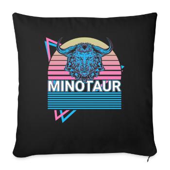 Minotaur Greek Mythology Gift - Sofa pillowcase 17,3'' x 17,3'' (45 x 45 cm) - black - Front