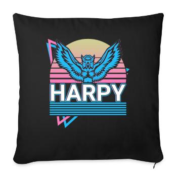 Harpyie Griechische Mythologie Geschenk - Sofakissenbezug 45 x 45 cm - Schwarz - Vorne