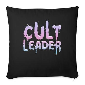 Chef de secte Pastel Goth Occult Witchcraft Gesch - Housse de coussin décorative 45 x 45 cm - noir - Devant