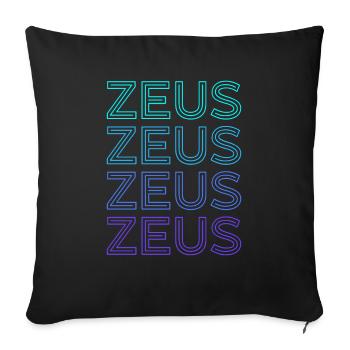 Zeus Gott Donner Antike griechische Mythologie Ret - Sofakissenbezug 45 x 45 cm - Schwarz - Vorne