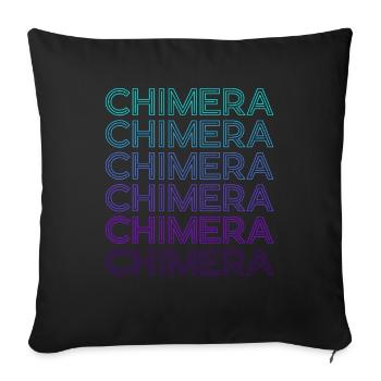Chimera Greek Mythology Ancient Greek Retro - Sofa pillowcase 17,3'' x 17,3'' (45 x 45 cm) - black - Front