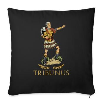 Römischer Offizier - Tribunus - Sofakissenbezug 45 x 45 cm - Schwarz - Vorne